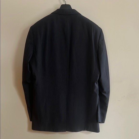Hugo Boss Classic Black Pinstripe Men's Wool Blazer est 46L - Picture 9 of 12